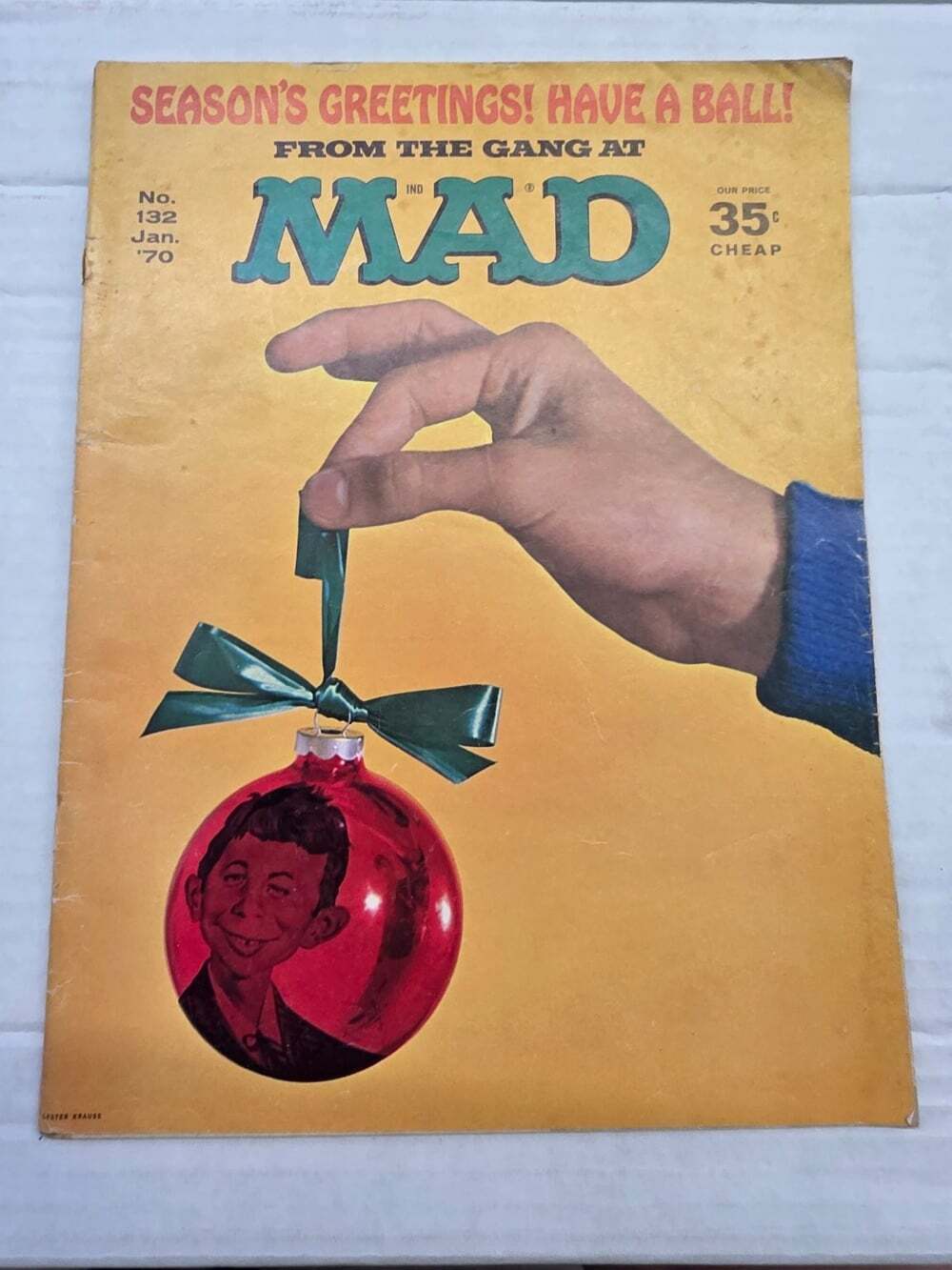 MAD Magazine January 1970 Alfred E Neuman Christmas Humour Satire